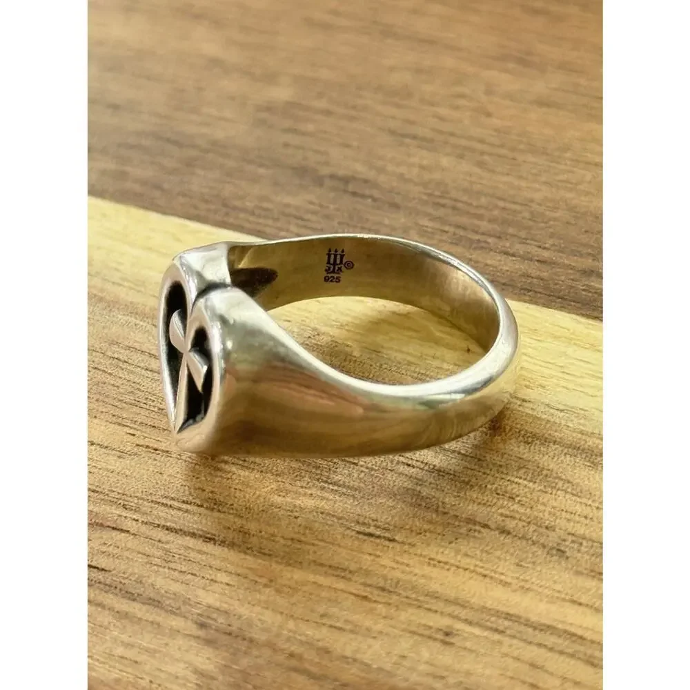 James Avery Retired Sterling Silver Eternal Love Ring Size 8